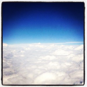 Vol au dessus des nuages et de la France